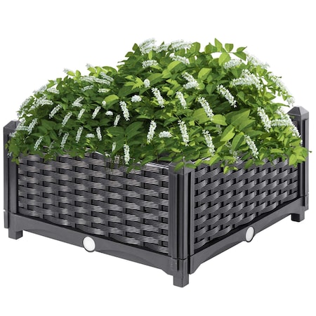 Gardenised Raised Garden Bed  Screwless Planter Bed QI003892.NL